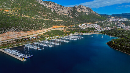 Kaş district of Antalya. Peninsula, marina.