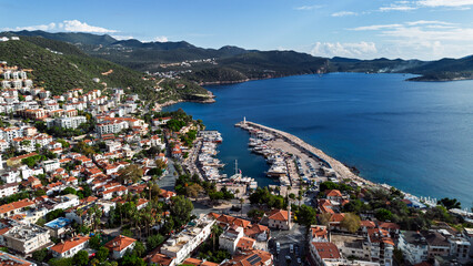 Kaş district of Antalya. Peninsula, marina.