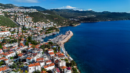 Kaş district of Antalya. Peninsula, marina.