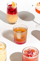 strawberry jam and fresh fruit