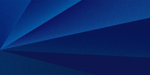 Obraz premium Black dark navy blue silver abstract pattern background. Geometric shape. Line triangle angle fold polygon diamond 3D. Color gradient ombre. Rough grain noise. Light shadow. Matte shimmer. Minimum.