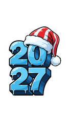 Ice 2027 new year design for winter holiday