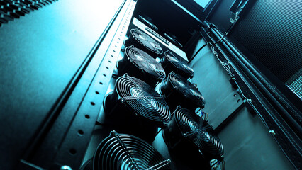 Cooling Fans in Server Cabinet Setup