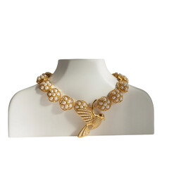 Gold Jewelry isolated on white or transparent background.png