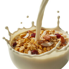 Granola with milk splash isolated on white background (2).png