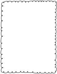 Torn White Paper Frame with Soft Shadow Realistic Ripped Paper Border Isolated on Transparent Background for Modern Design and Abstract Art