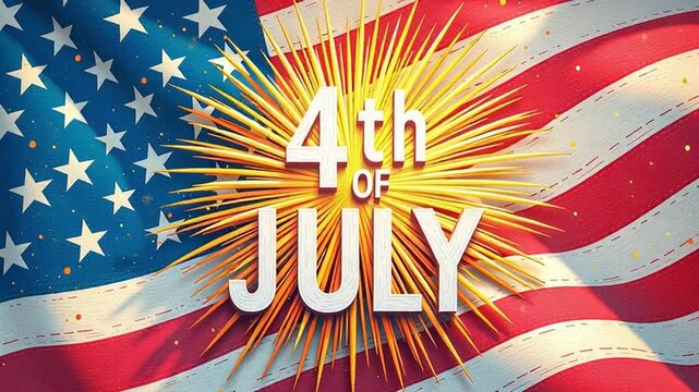 Celebrate 4th of July with patriotic flair perfect for holiday greetings, vibrant events, and festive American pride celebrations