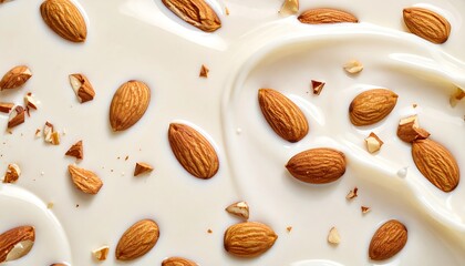 Almonds in Creamy Milk - A Nutritious and Delicious Treat.