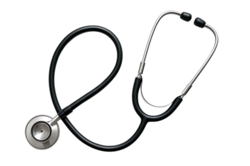 Stethoscope Isolated on White Background with Full Depth of Field