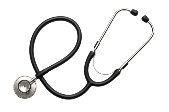 Stethoscope Isolated on White Background with Full Depth of Field