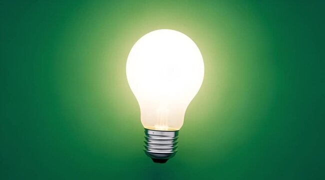 Bulb on green screen