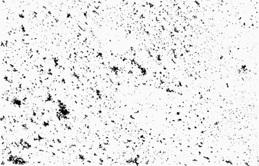 Grunge texture vector with random black spots on a white background creating a rough and edgy artistic effect for design use