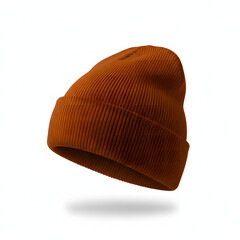  beanie hat is showcased against a pristine white background for design mockup purposes