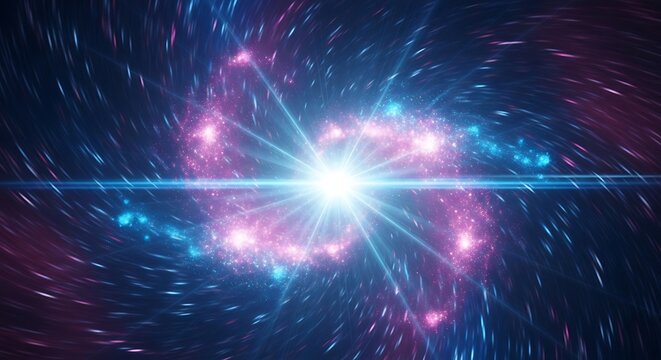 Vibrant cosmic explosion of light and energy