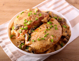 Turkey breast with mushroom