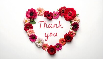 Heartfelt Gratitude - A Floral Thank You Message of Appreciation.
