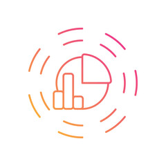 Obraz premium Predictive Analytics Graph vector icon