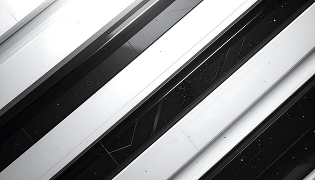 Abstract Black and White Diagonal Lines Pattern.