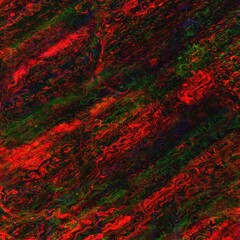 Intense Abstract Swirling Red and Green Marble Texture