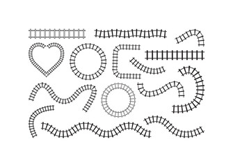 Train Tracks, Train Tracks vector bundle, Train Tracks clipart, Train Tracks silhouette.
