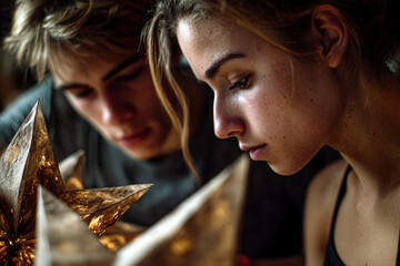 Mindful Workshop Promotion - Focused Couple Crafting - Creative Wellbeing