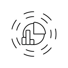 Predictive Analytics Graph vector icon