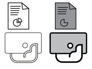 Duotone Payment  And Files Icon