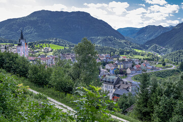 Fototapeta premium On hike from Mariazell to Erlaufsee (lake), Mariazell, Styria, Austria