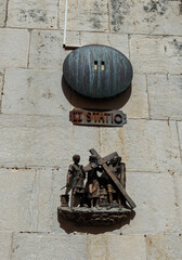The second station on The Via Dolorosa - in the Old City of Jerusalem