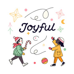 christmas card with santa