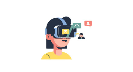 A smiling person wearing virtual reality headset exploring historical content