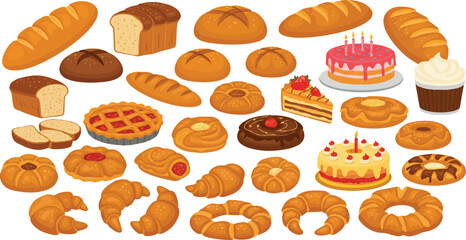 set of different sweets