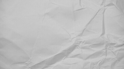 Fototapeta premium White crumpled paper texture — wrinkled background for design