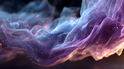 Captivating abstract background of blue and purple light swirls, ideal for technology or energy themed projects