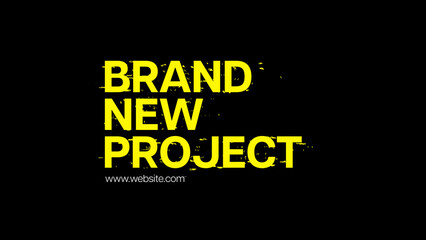 Typography Creative Glitch