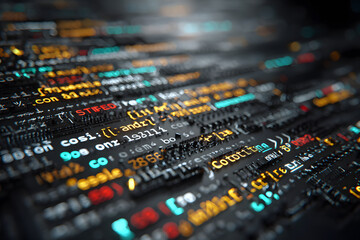 Sensitive information. Close-up image of JavaScript code, including variables, conditionals, and function calls, with cryptographic elements such as SHA-256 and hash functions
