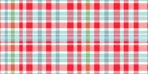 Retro gingham plaid textile, seamless vector pattern for fabric, wallpaper, or picnic tablecloth, retro, geometric pattern