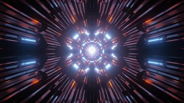 Converging light beams form a central focus symbolizing energy direction motion and intensity representing precision power and the dynamic flow of light in futuristic or digital environments