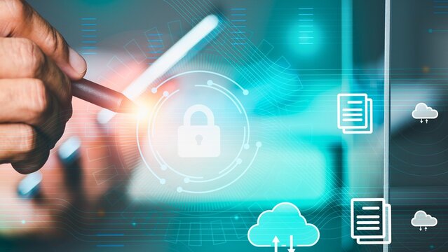 Digital security and cloud computing technology with a stylus