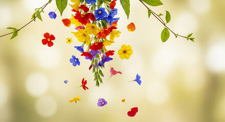 very beautiful colorful flower background