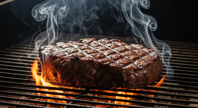 grilled meat on the grill