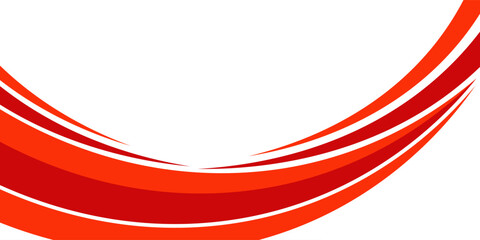 Vector red line background curve element with white space for text and message design, overlapping layers, vector