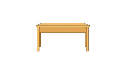 Premium wooden color table vector design