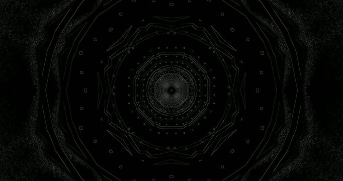 Mesmerizing tunnel video loop for immersive viewing experience with seamless transitions and captivating designs