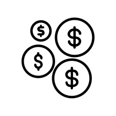 Obraz premium dollar sign vector