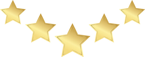 Obraz premium Gold stars rating.
