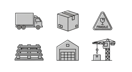 Vector illustration set of house icons, including isometric, 3D, and residential building models for architecture, construction, and real estate design on a transparent background