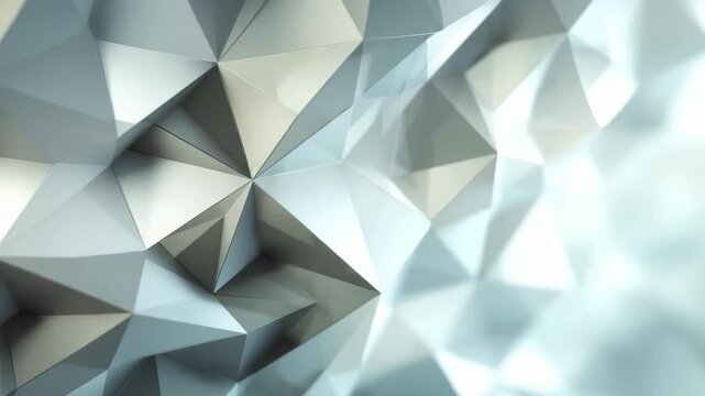 This image features a polygonal abstract pattern with a blend of sharp and smooth surfaces, offering a stylish and contemporary aesthetic. Ideal for backgrounds, presentations, and web design