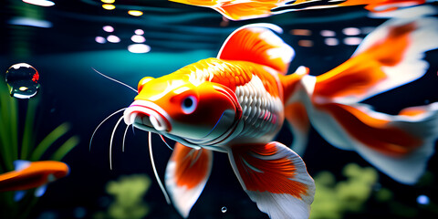 goldfish in aquarium