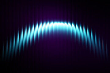 Luminous Cyan glass distortion abstract background on Dark Background